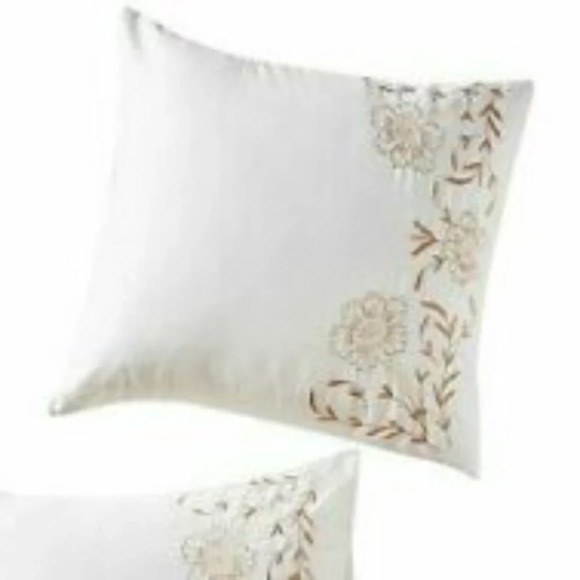 Anthropologie Saffron Embroidered Euro Sham - Picture 2 of 5